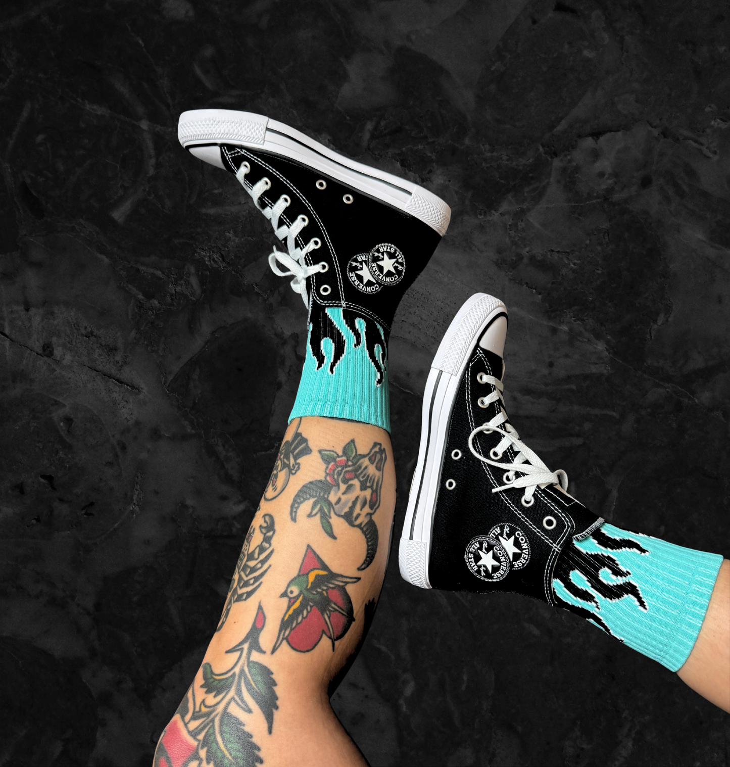 flame edit sports socks